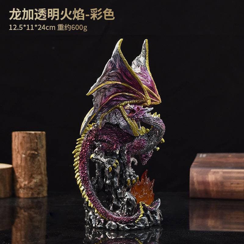 Retro Mythology Animal Statue Cerberus Dragon Griffin Ouroboros Skulls Resin Figurines Living Room Desktop Ornament Gift Toys