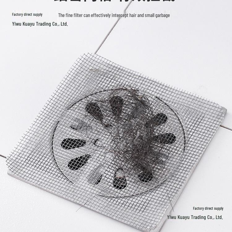 Anti-Hair Mesh Drain Filter & Insect-Proof Deodorant Sticker for Bathroom