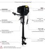 HangKai ET65L Electric Outboard Motor for Inflatable Fishing Boats