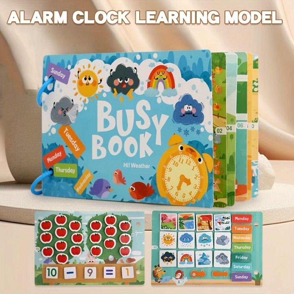 Handmade Montessori Quiet Busy Book Paper DIY Kids Busy Book Toy Quiet Stickers Book Girls