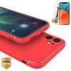 Triecienizturīgs mīksts vāciņš - nenorādīts - iphone 13 pro - sarkans - rūdīts stikls - elastīgs