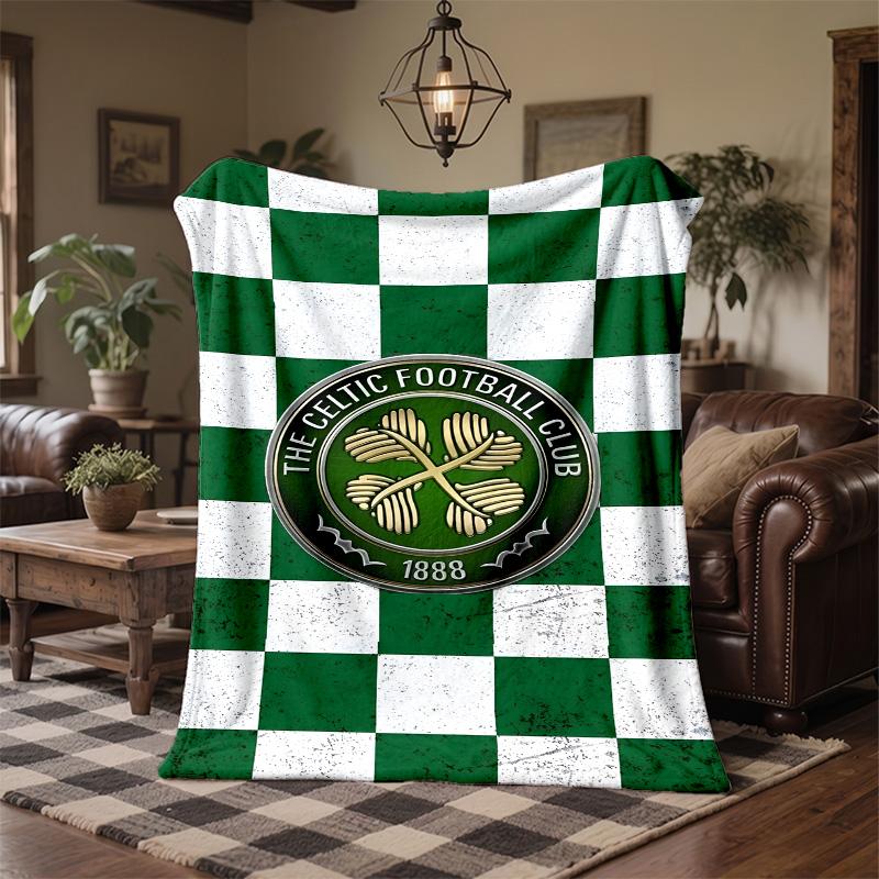 Celtic FC Print Flannel Blanket Soft Warm Sofa Bed Throw Blanket For Home Office Bedroom