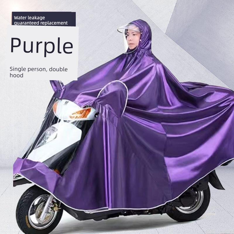 Regenpak voor Elektrische Fietsen, Motoren en Scooters; Poncho voor volwassenen, voor één of twee personen, Unisex