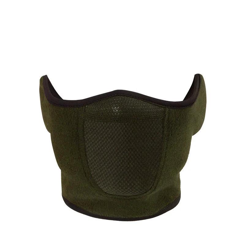 Pasamontañas de Invierno Calentador de Polar Máscara Facial para Motocicleta Transpirable Media Máscara de Esquí Bufanda Motocicleta Ciclismo Bicicleta Máscara para Biker