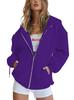 Cross-Border Zipper Hooded Cardigan with Pockets - Casual Long Sleeve Hoodie