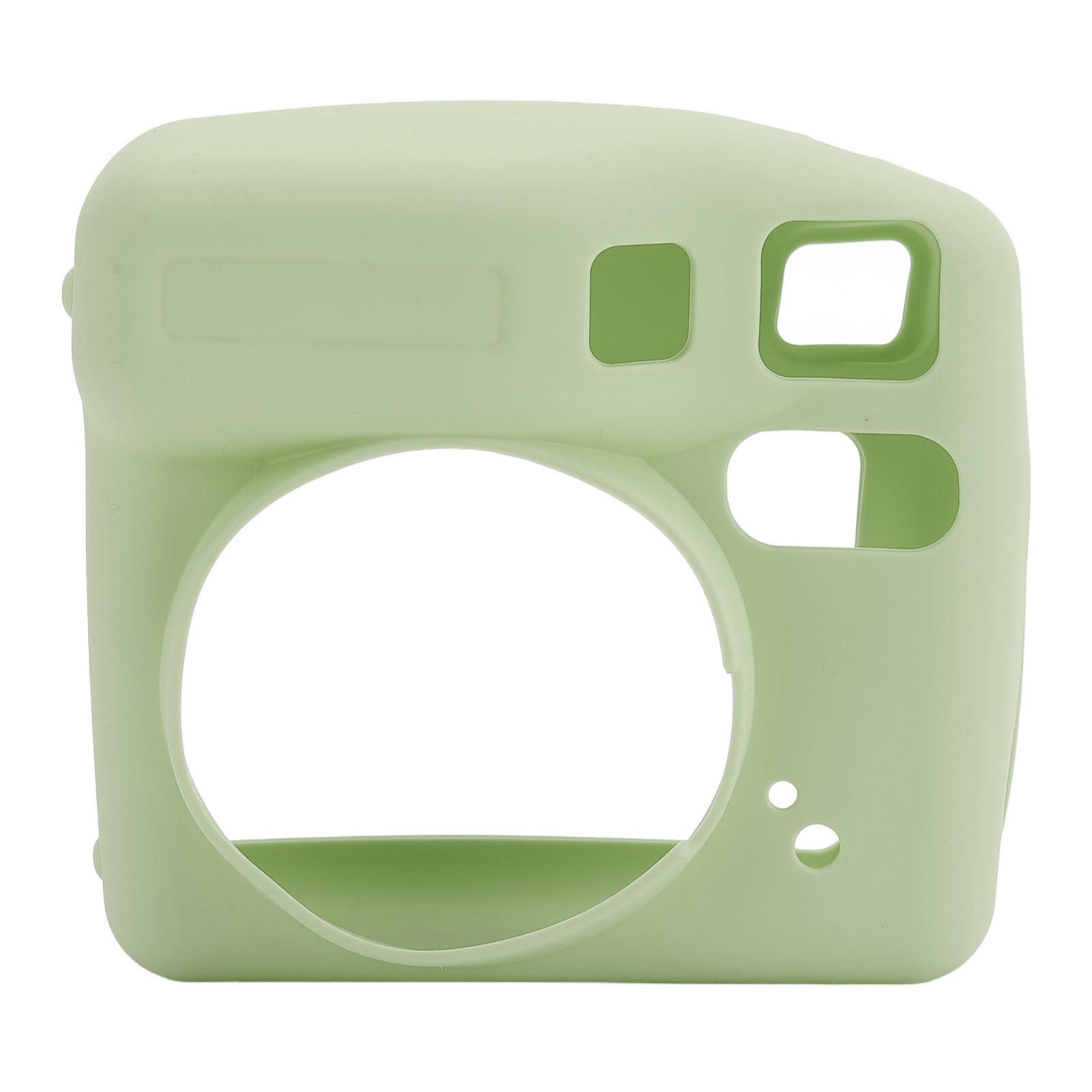 

Instant Camera Silicone Protective Case for SE Wear Fall Resistant Soft Shell Pure Color Green