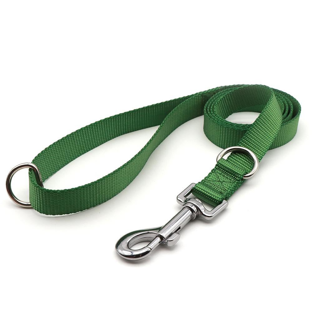 Macaron Color Nylon Pet Supplies with Double D Buckle for Dog Training Adjustable Dog Walking Collar Leash Set