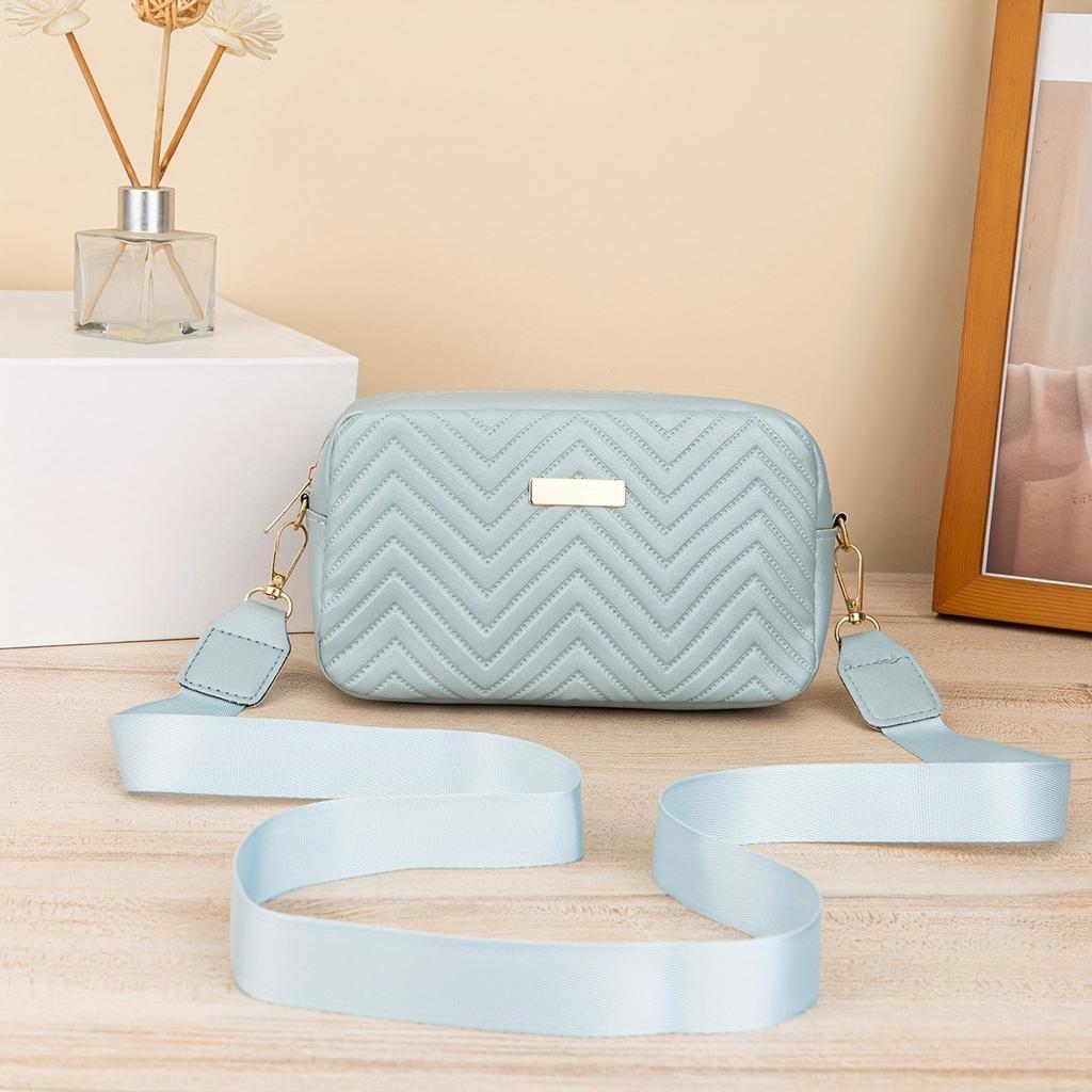 Borsa Quadrata Piccola, Ondulata, Goffrata, Borsa a Spalla, Borsa a Tracolla Diagonale, Paillettes, Borsa da Donna