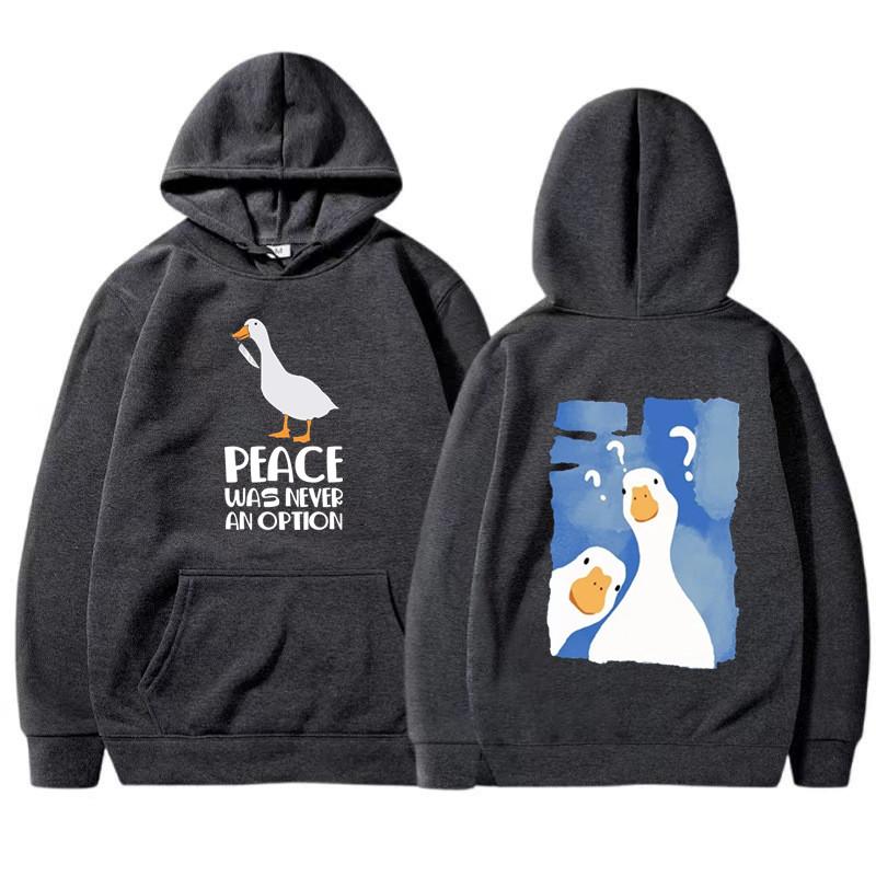 Fashion Male and female couples Cute duck print Hoodie Casual Hoodies Pullovers Sweatshirts Men's Color Hoodies