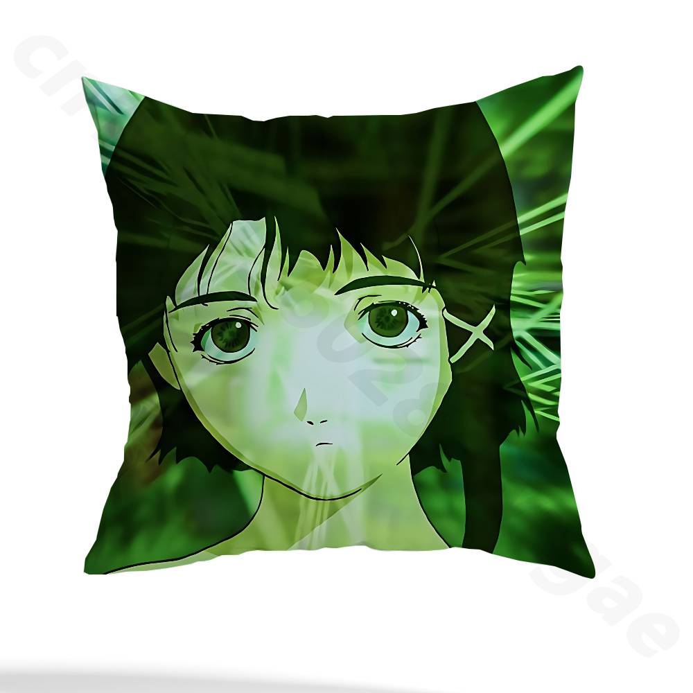 Serial Experiments Lain Pillow Case Sofa Living Room Bedroom Headboard Backrest Cushion Square Cushion Nap Time