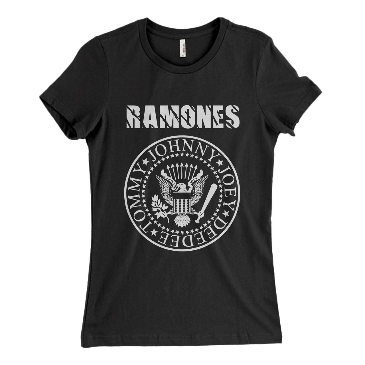 Женская приталенная футболка Ramones: Печать ОФИЦИАЛЬНАЯ НОВАЯ M