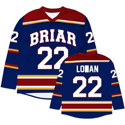 Unisex Streetwear Off Campus Briar University Hockeytrøje Graham 44 22 DI LAURENTIS 66 Tucker46 T-shirt Løs Langærmet T-shirts