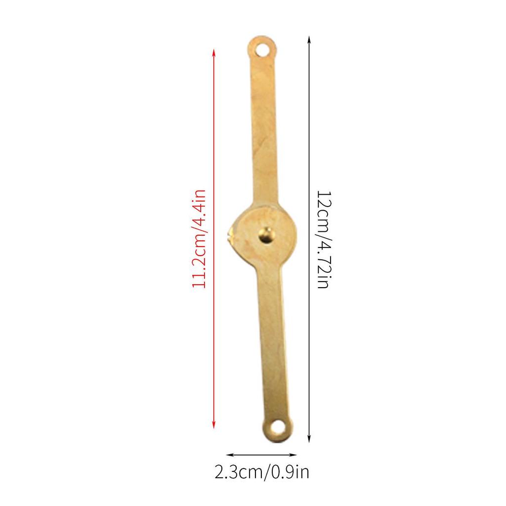 4pcs Metal Hinge Link Plates, Polished Finish, with Pivot Hinge for Wooden Box Gift Box