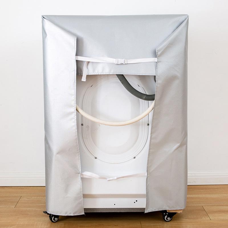 Universal Waterproof Dustproof Front-Load Washer Cover - Solid Color Sunshade Sleeve