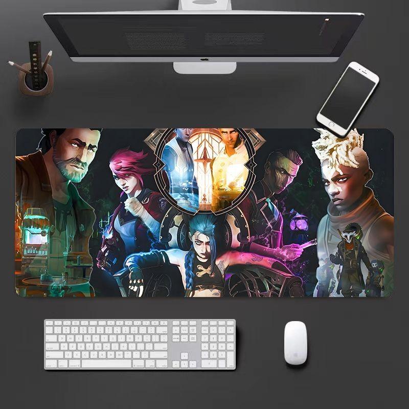 Jinx Mouse Pad Large Gaming Game Table Pad Office Computer Comfortable Thickened Antislip Table Pad