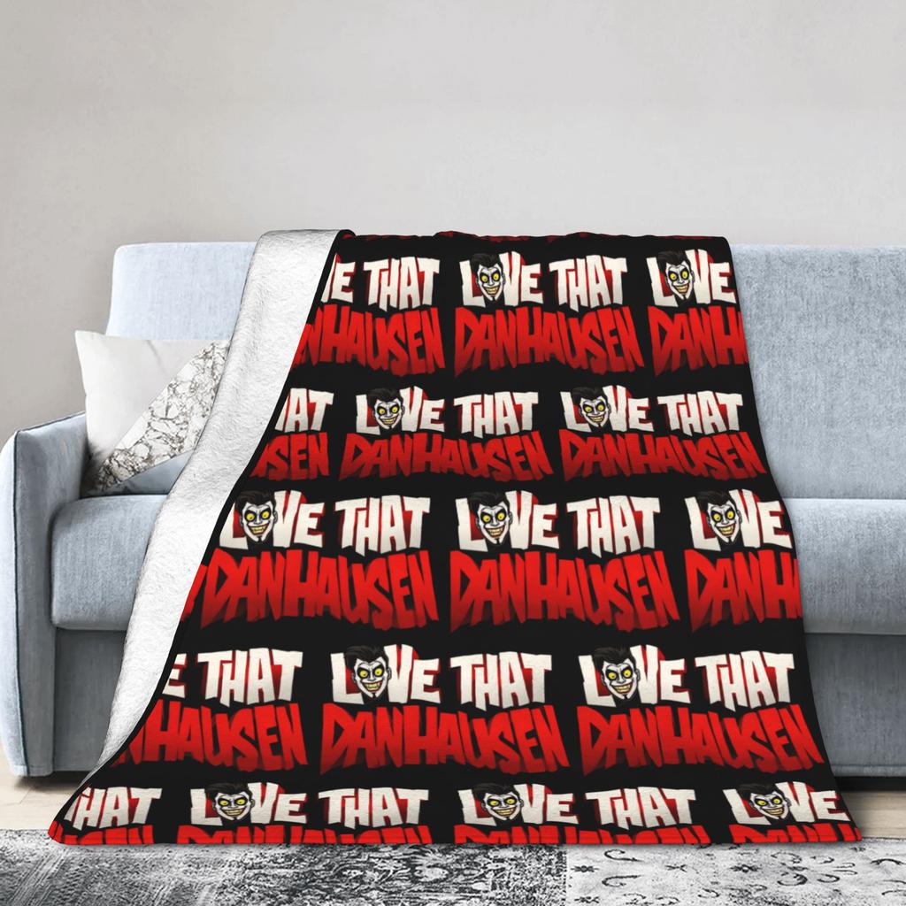 Funny Very Nice Very Evil Danhausen Wrestling Blanket Fleece Printed Super Soft Throw Blanket for Home Office Plush Thin Quilt