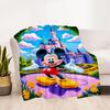 Mickey Mouse Castle Fantasy Blanket Soft & Cozy Perfect for Bed Sofa Seaside All-Season Use Digital Print Ideal Gift for Friends Family Couples Picnic