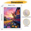 Disney Zootopia Rabbits Train Flower Field Oil Paint by Numbers Painting Kit Hand Painted Home Decor Gift