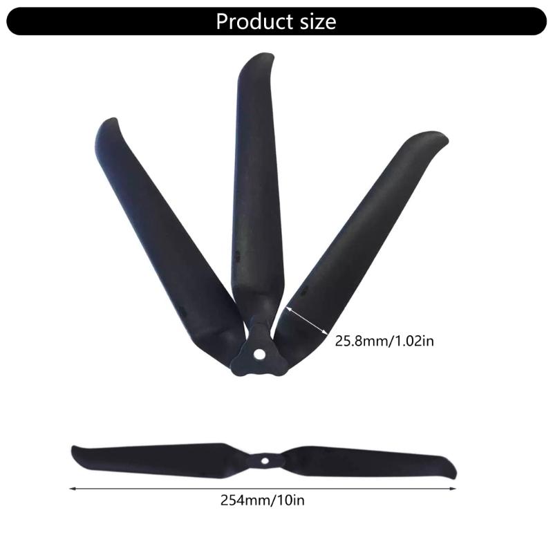 1Pair Folding Propeller 10in For Gemfan 1051F 2 UAV Propellers Featuring 5.1Inch Pitched For UAV Photography Enthusiasts