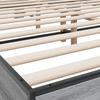 Bed Frame Gray Sonoma 150x200 cm Particleboard and Metal