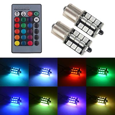 1797 LED S25 Jednopólová žárovka, 1156 BA15S, P21W LED žárovka, RGB brzdové světlo,