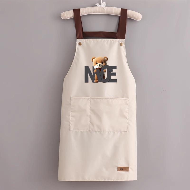 

Мышь Фартук Водонепроницаемый Маслостойкий Композитная Ткань Готовка Кухня Gray Bear