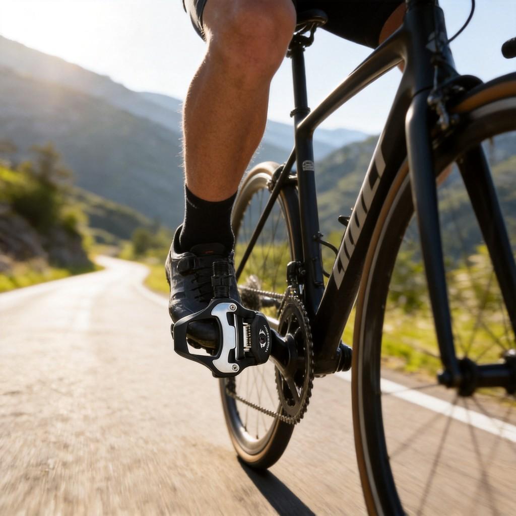 Alloy Bicycle Pedals With Locking Mechanism For Road Cycling And Commuting Use