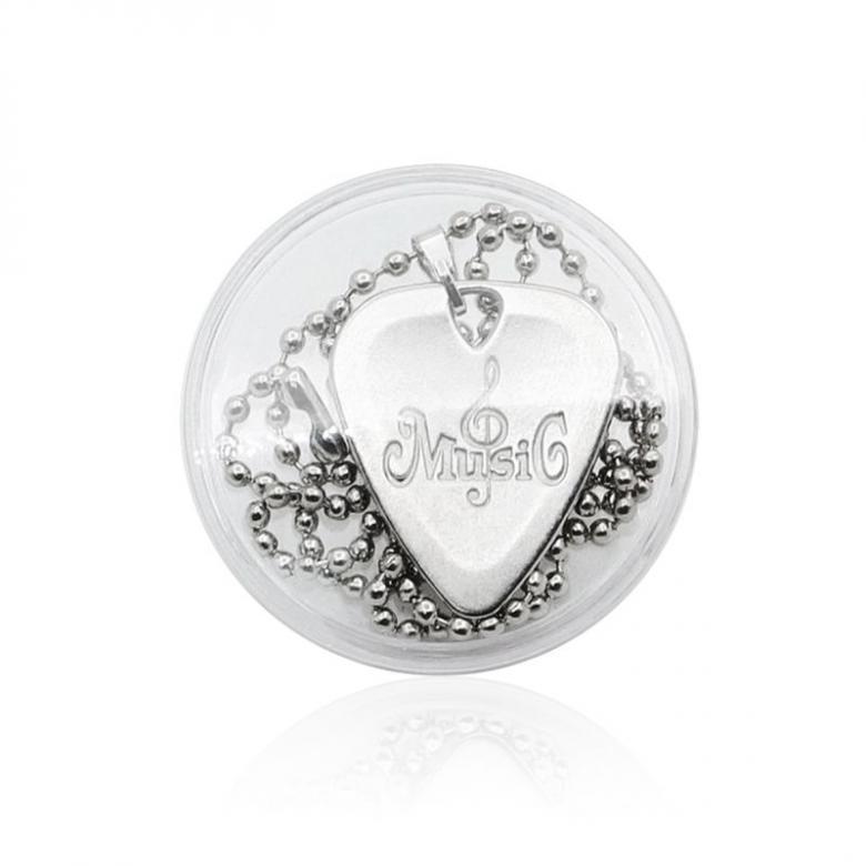 Beautiful Guitar Picks Necklace Plectrum Plucked String Instrument Accessories Gold & Sliver Color