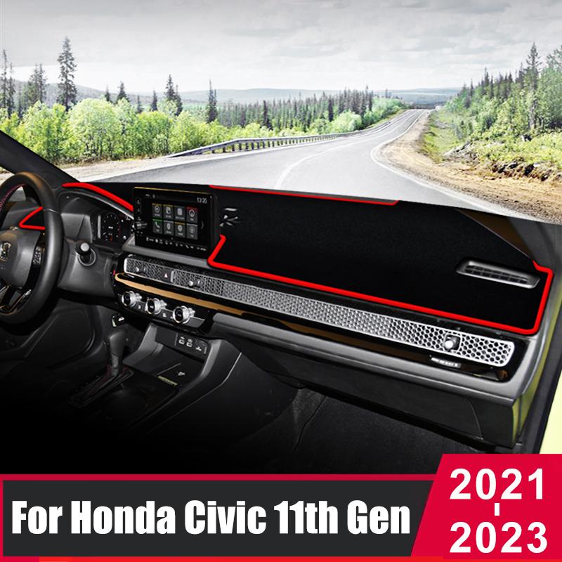 

Для Honda Civic 11th Gen 2022 2023, коврик для приборной панели автомобиля, коврик для приборной панели, солнцезащитный козырек, коврики, накидка, протектор