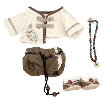 Niannyyhouse Jacket, Pants, Dress, Shoes, Accessories, Traditional Chinese Clothing, 20cm Plush Clothes, Cotton Doll, Dress Up (A)