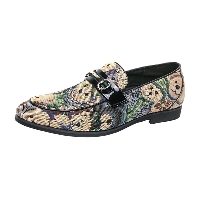 Fashion Flat casual men's New shoes Fashion and personalized design styles Nightclub Party Outdoor versatile shoes Slip on 38-47