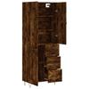 Highboard Smoked Oak 69.5 x 34 x 180 cm Particleboard