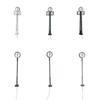Platform Clock Lamps Metal DIY Material Miniature Lamppost Train Layout Lightweight Post Street Lights Bonsai Decorations
