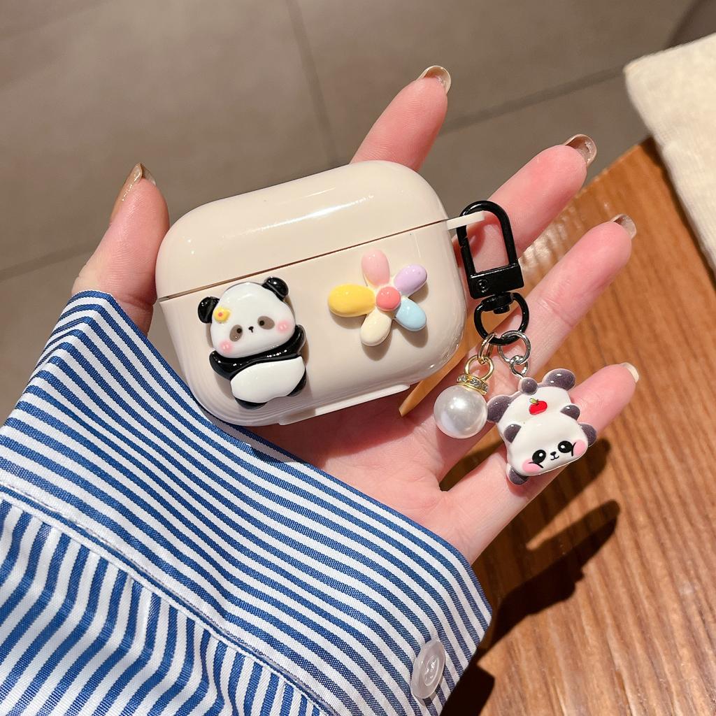 Funda de Oso de Dibujos Animados para Airpods Pro3 Funda de Auriculares de Dibujos Animados para Airpods Pro2 Pro 4 3 2 1 Funda Protectora Con