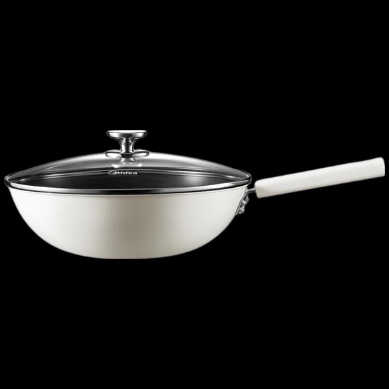 Midea 32cm Ceramic Non-Stick Wok