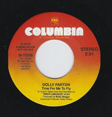 7-Zoll Schallplatte DOLLY PARTON - Time For Me To Fly 3873226 Columbia 1989 US Folk Gebraucht