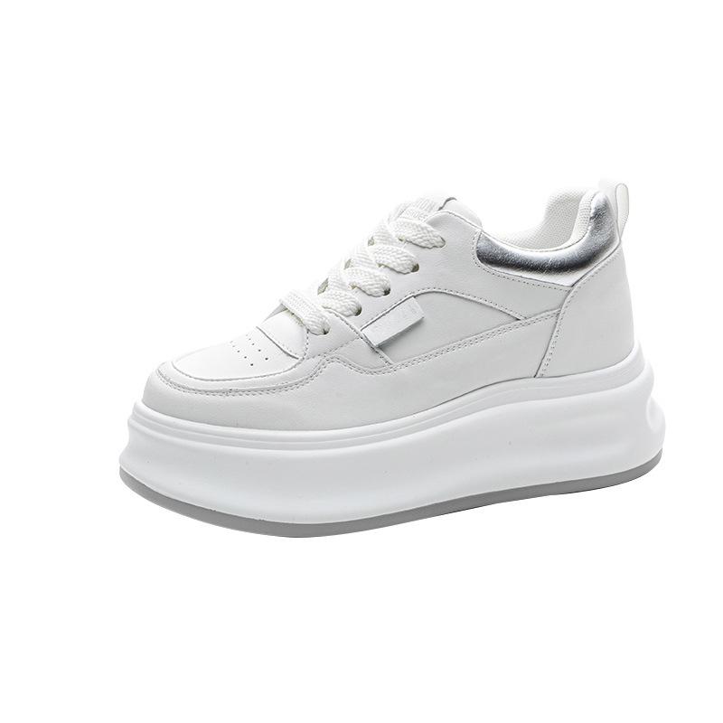 Board Shoes 2026 Spring Thick Soled Women's Versatile Single Shoes  Sponge Cake Sports Shoes for Women