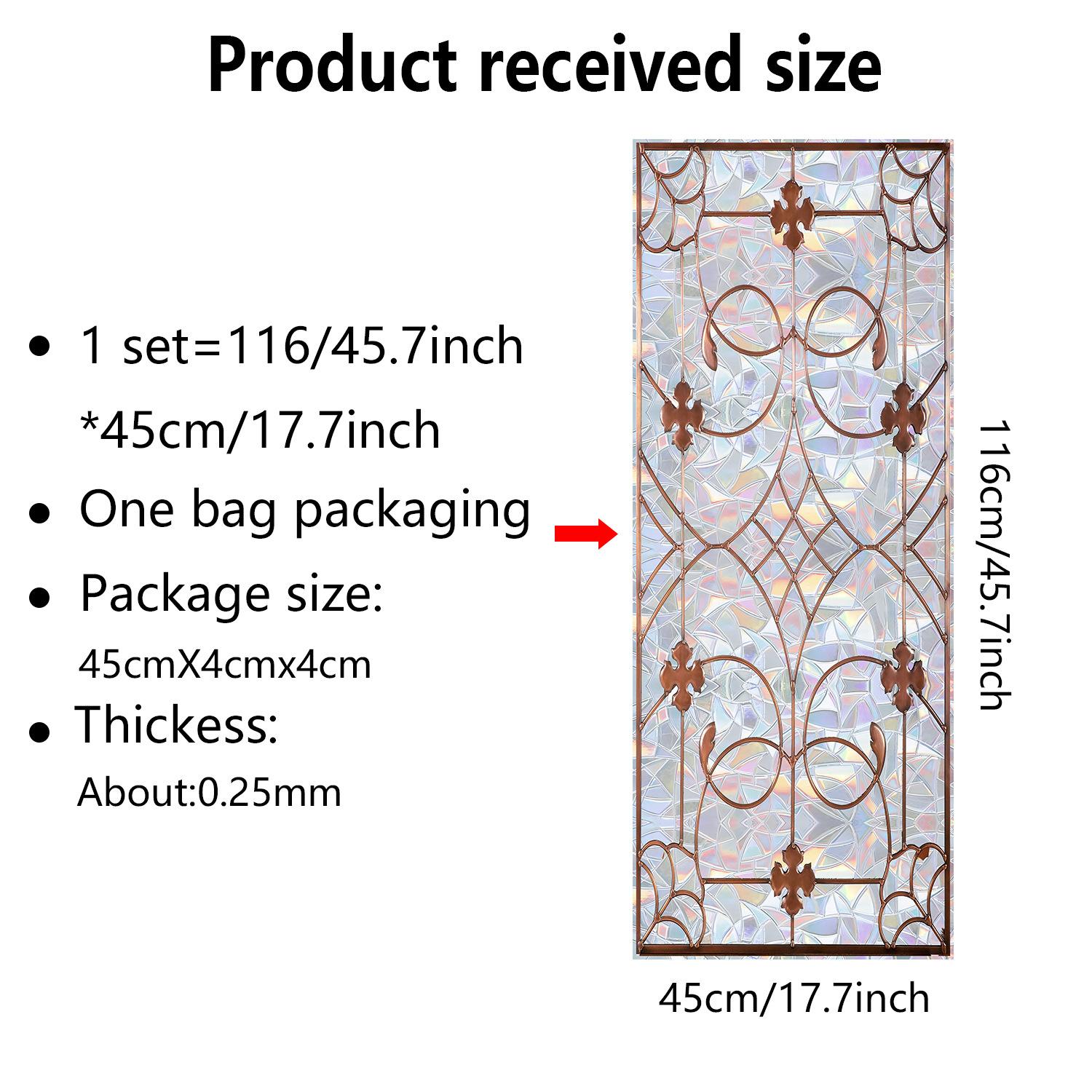 

Красочные ретро-цветы, птицы, оконные пленки, ПВХ-наклейки на электростатическое стекло, витражные пленки, статическая пленка для матового стекла 45cm*116cm