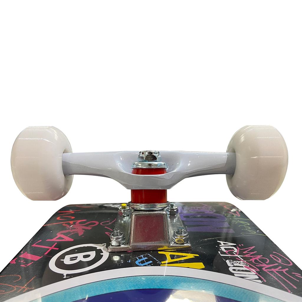 RANGS R1 Urban x 28 Complete Set with PU Wheels Skateboard, Black, 7.25 inch,