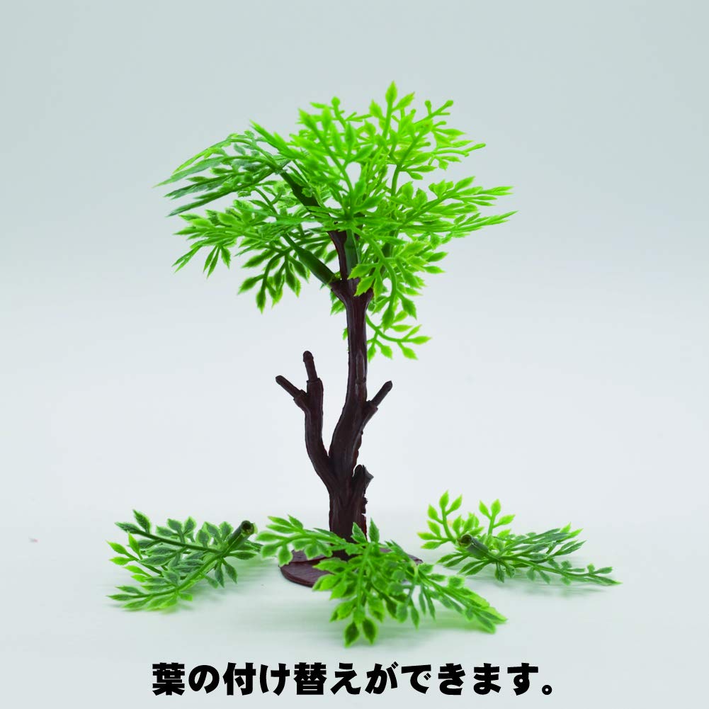 [Asuniko] Diorama Trees, 10 pieces, 10cm, Plastic Model, Miniature, Scenery, Fresh Greenery, Materials