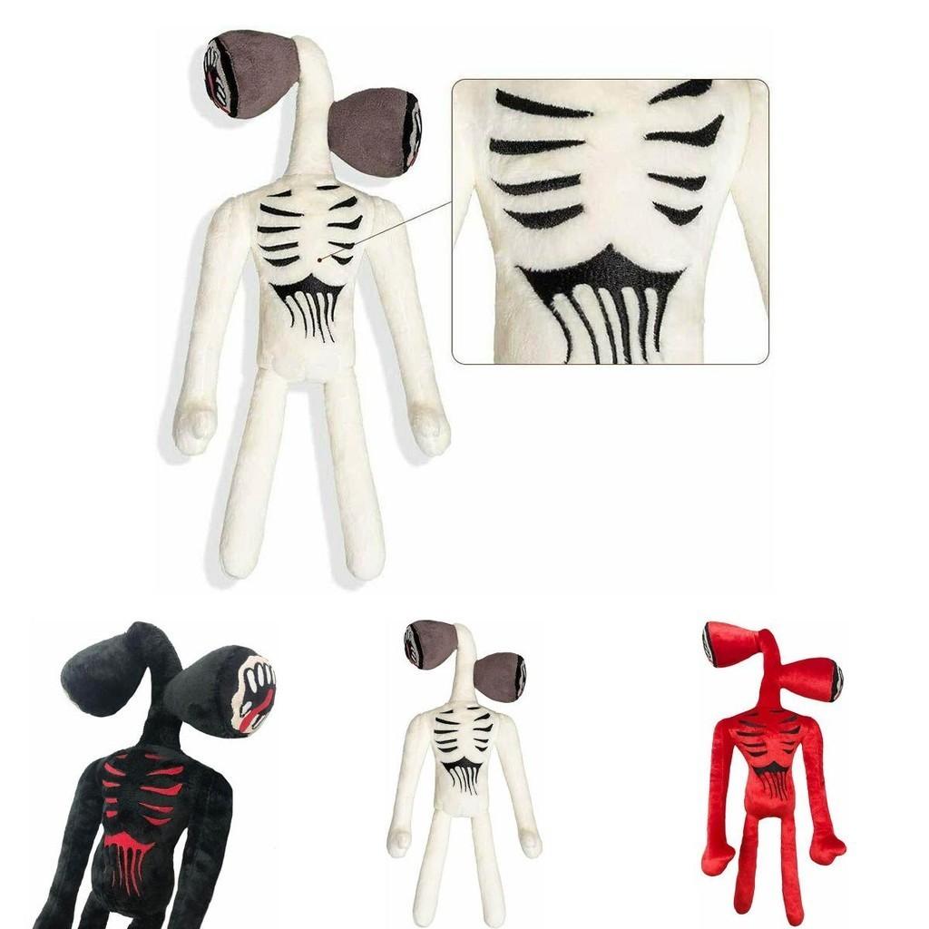 15.7 Inch Siren Head Plush Toy Soft Black And White Horror Stuffed Doll For Kids