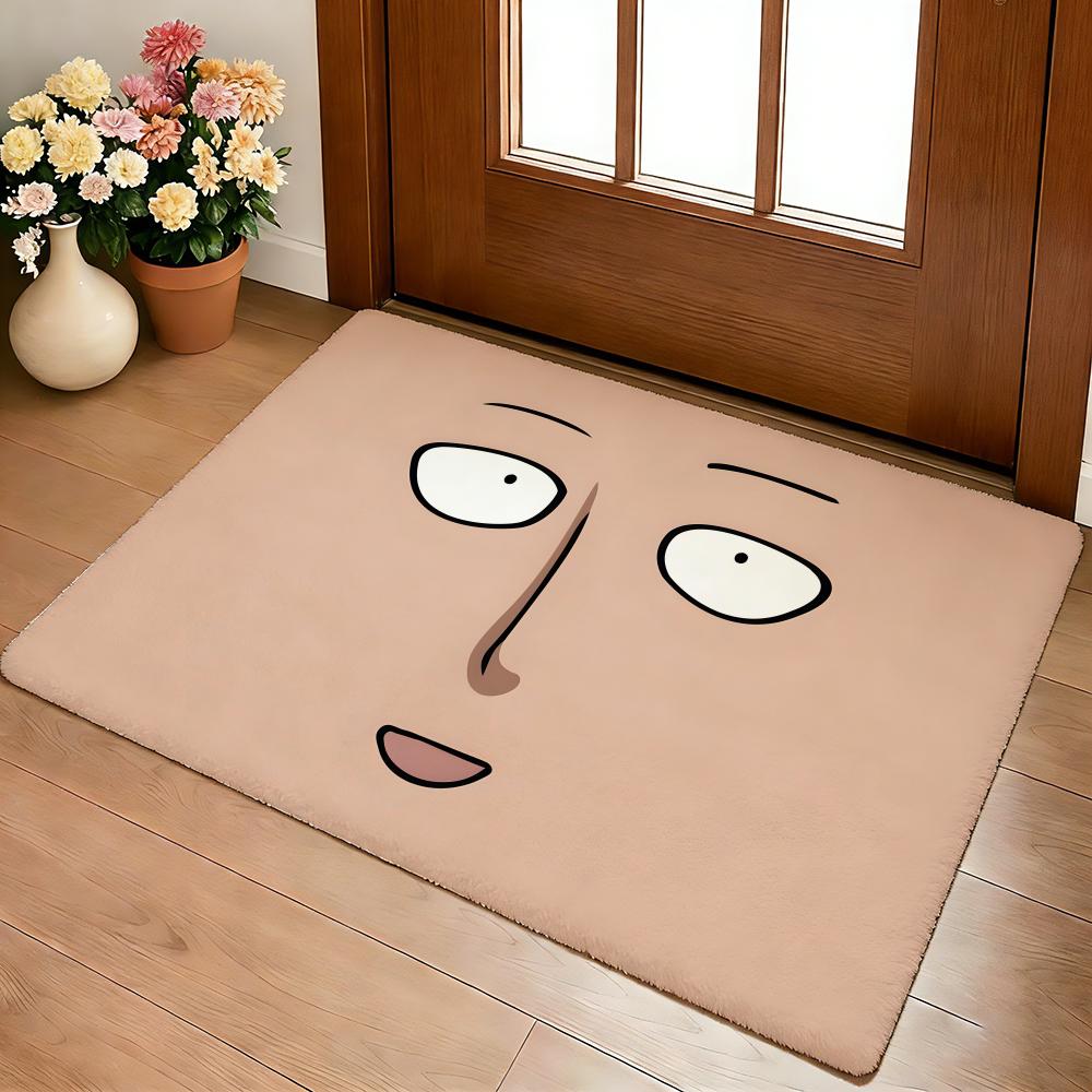 Anime Hot O-One-Punch Man Floor Mat Cozy Flannel Soft Thick Non-Slip Mat For Living Room Bedroom Kitchen Decor Rugs