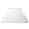 Heart-Shaped Wool Long Pile Carpet: Color Block Round Mat for Home