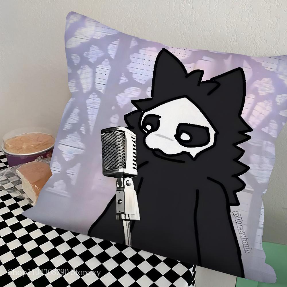 C-Changed Furry Game Pillow Case Square Pillow Bedroom Sofa Leisure Comfort Cushion Car Living Room Home Decoration