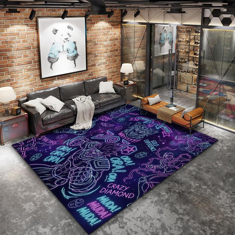 Jojos Bizarre Adventure Carpet Rug For Living Room Bedroom Home Sofa Decoration Kids Play Nonslip Floor Mat