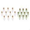 20pcs Clear Empty Glass Bottles Cork Stopper Wish Jars Vials