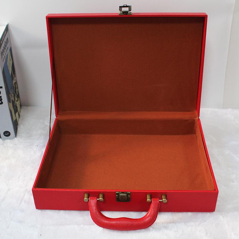 Handheld Gift Box, Vintage Multi-color Leather Hand-held Storage Box, Decorative Gift Box, Storage Box