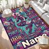 Custom Name Personalized Harley Quinn Print Carpet, Versatile Home Decor Rug, for Playroom, Apartment, Balcony, Entryway, Hallway Gift