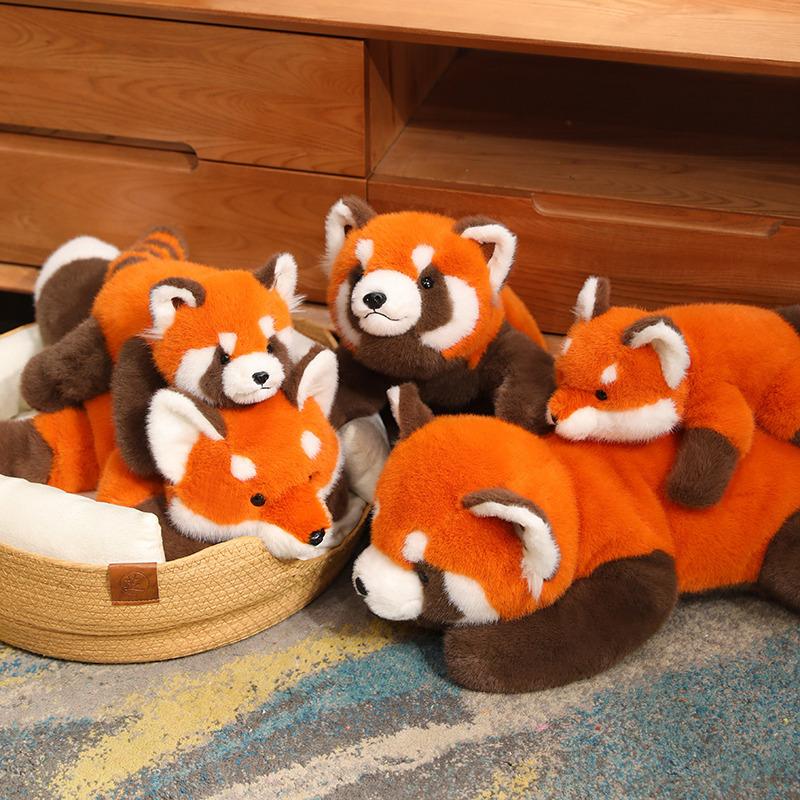 New Pap Series Panda Fox Plush Toy Panda Doll Simulated Bear Doll Doll Children Birthday Gift