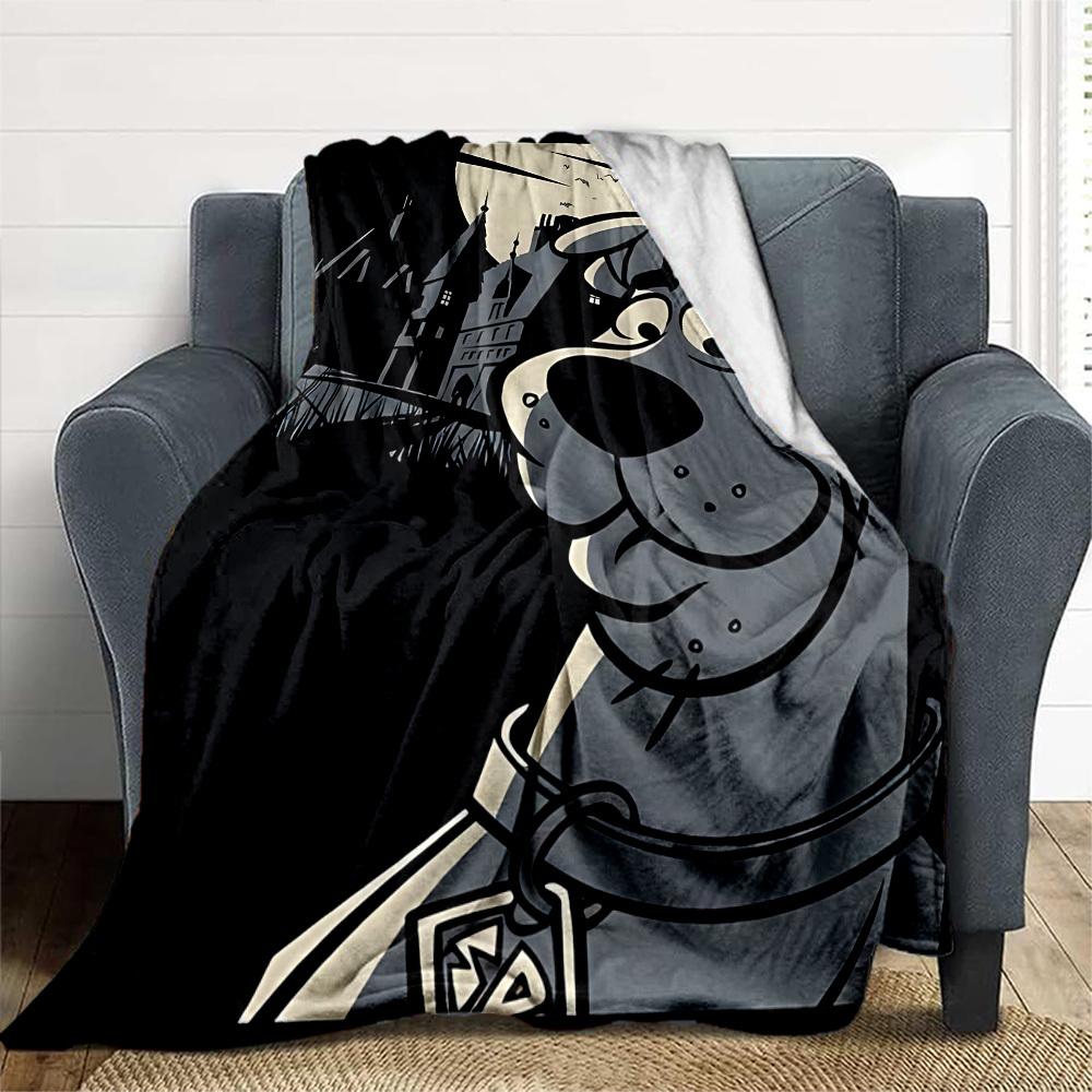 1PC Scooby-Doo Outdoor Blanket Lightweight Flannel, Soft & Warm, All-Season, Outdoor, Camping, Living Room, Office,  L1106109